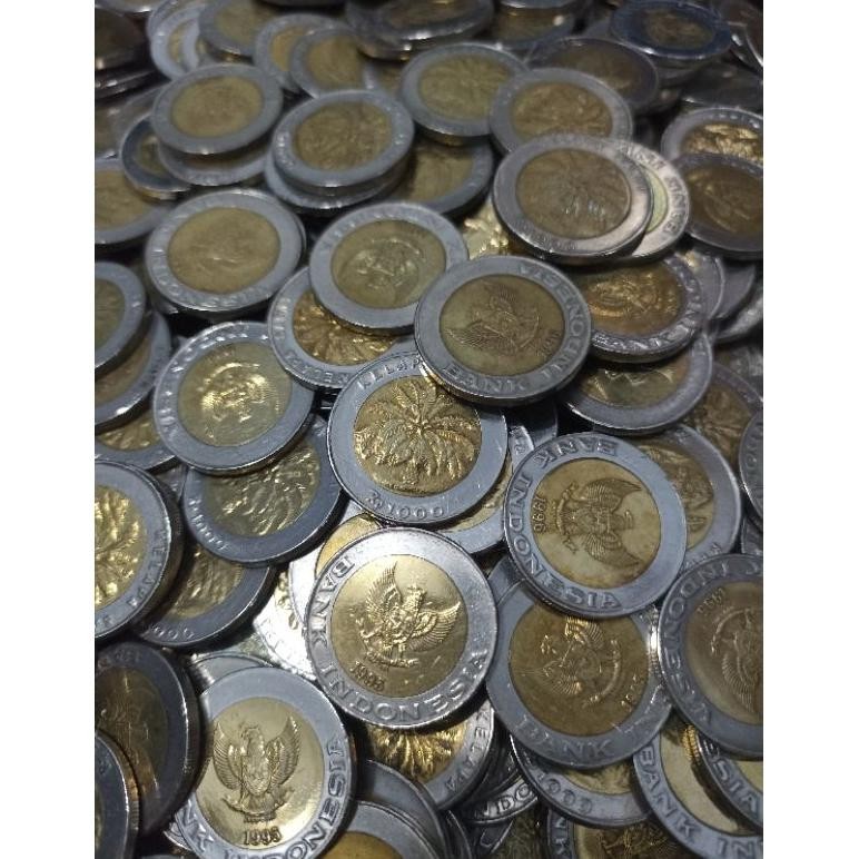 ORIGINAL UANG KOIN 1000 RUPIAH KELAPA SAWIT SUDAH BERSIH