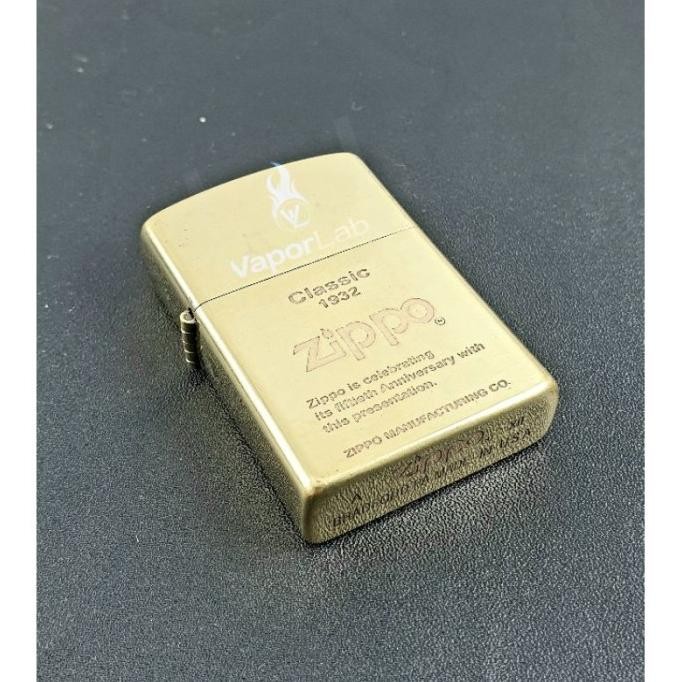 Korek Api Zippo Zipo Dua 2 Suara Denting Seri A Kuningan Asli