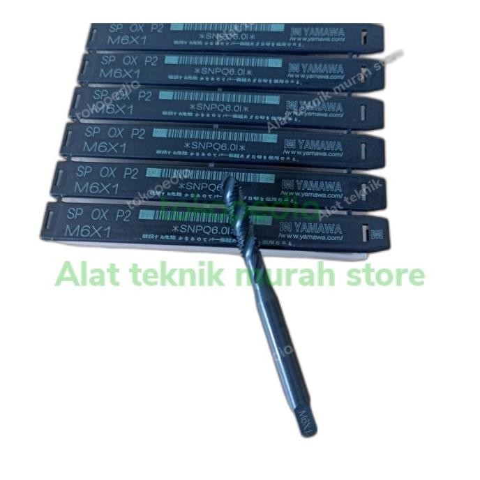 Tap mesin yamawa M6 x 1 spiral miling bubut drat otomatis MURAH murah