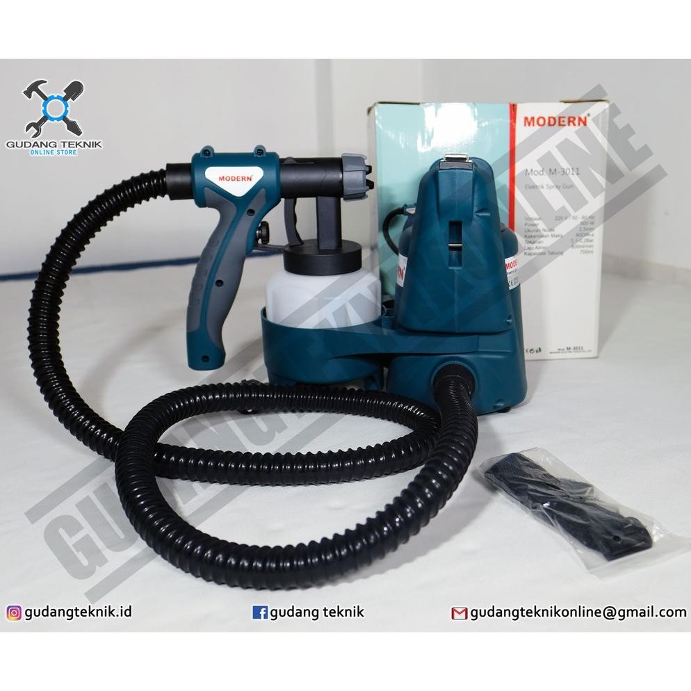 Elektrik Spray Gun MODERN M 3011 Alat Semprot Cat / Alat Spray Semprot Cat Kompresor MODERN M3011