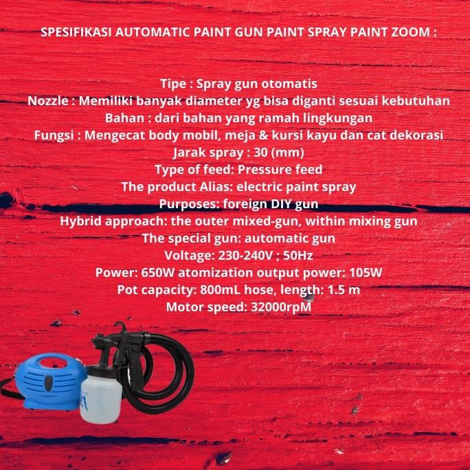 Kompresor Mini Alat Cat Semprot Listrik Paint Zoom Spray Gun Mesin Cat Semprot Elektrik Murah