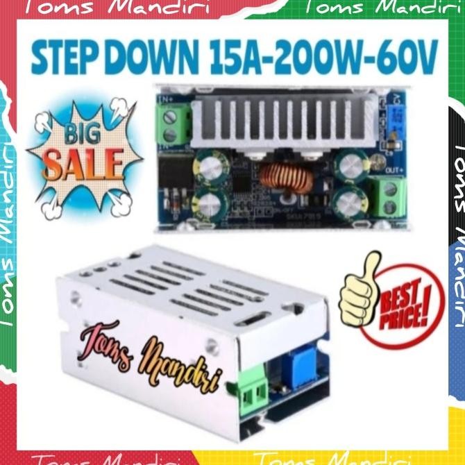 Miliki Step Down 15A 200W 60V Adjustable Dc-Dc Step Down Converter Buck Modul