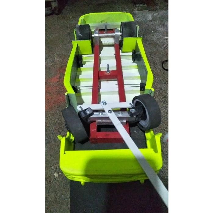 miniatur truk oleng kayu asli