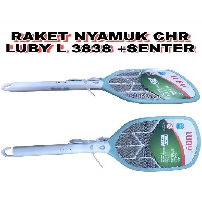 RAKET NYAMUK CHARGER LUBY L 3838 +SENTER