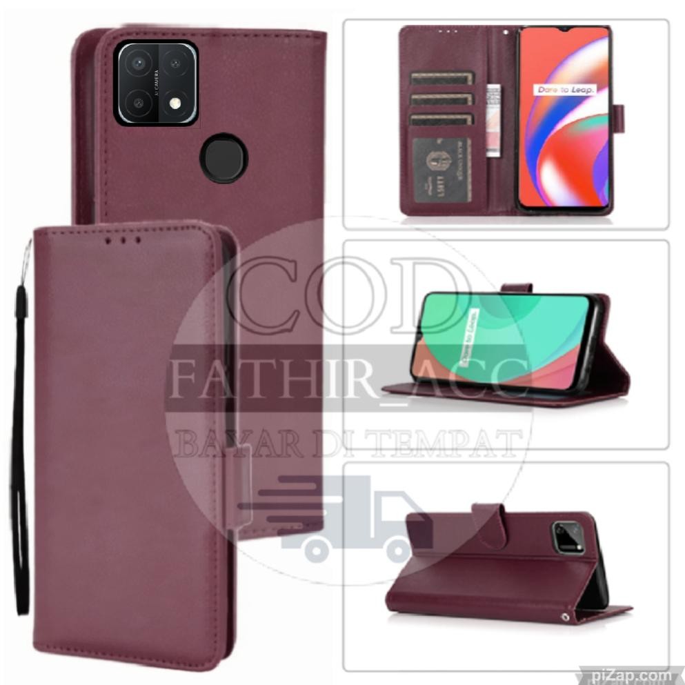 CASE DOMPET HP OPPO A15 OPPO A15 SCASE FLIP WALLET HARDCASE KULIT CASING DOMPET HP