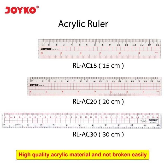 

redi ya kk Joyko Acrylic Ruler Penggaris Akrilik