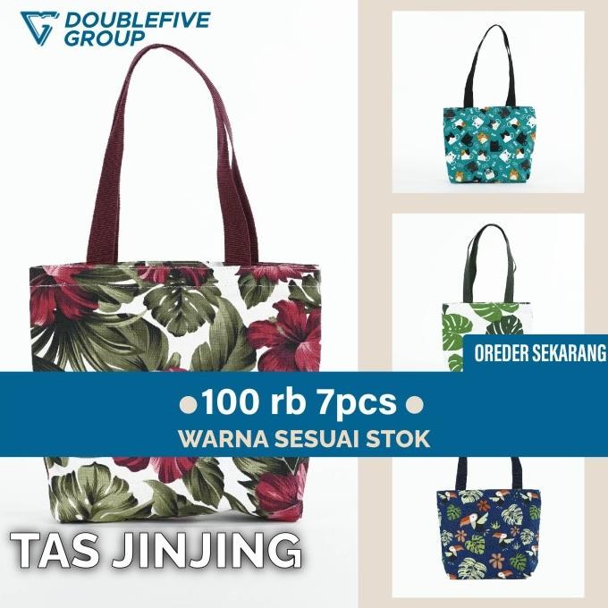 TAS JINJING - HANDBAG - TAS MAKEUP JINJING KANVAS - TAS JINJING WANITA