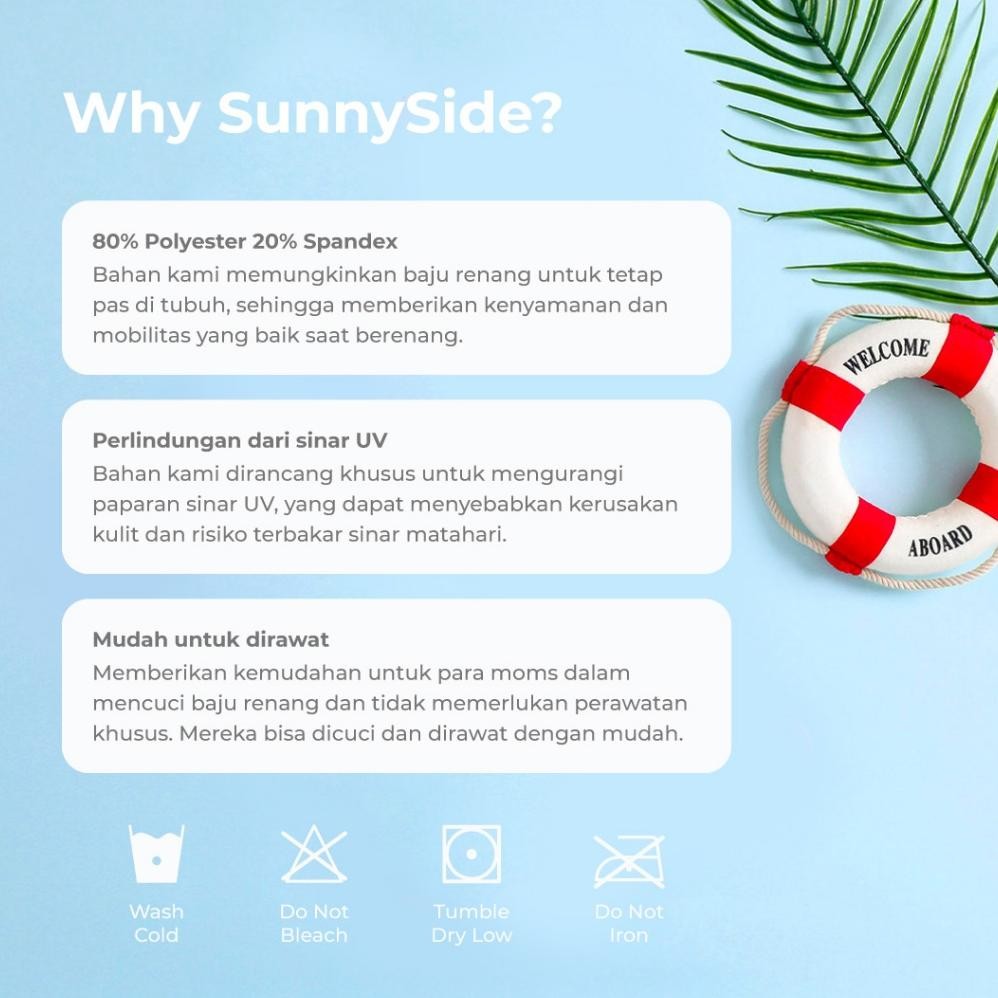 Sunnyside - Sakura Floatsuit | Baju Renang Pelampung Anak Perempuan Premium Umur 1 Tahun - 5 Tahun