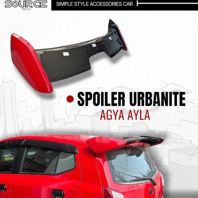 Rear Wing Spoiler Urbanite Toyota Agya Daihatsu Ayla