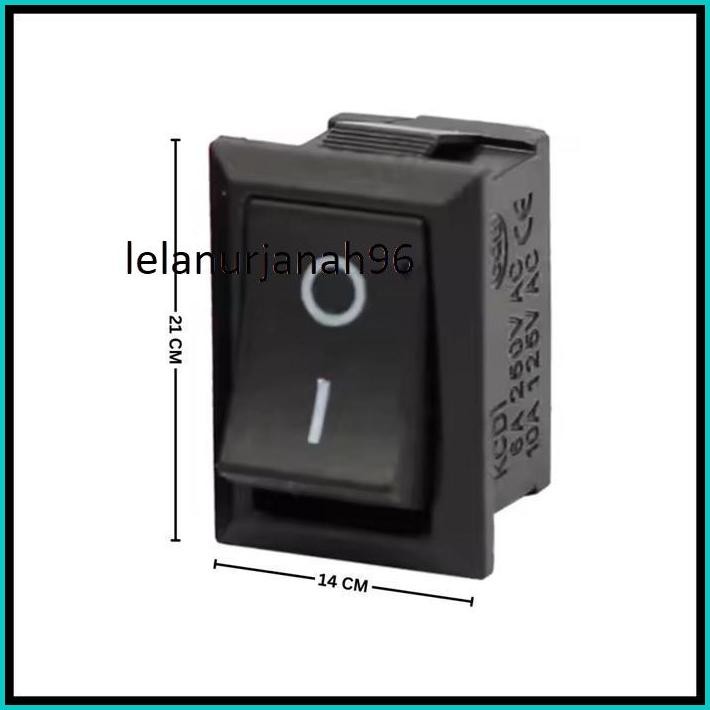 TOMBOL ON OFF MOTOR MOBIL KOTAK SAKLAR SWITCH ON OF LED STANG MOTOR 6 PIN TOMBOL HAZARD PUSH ON OFF 