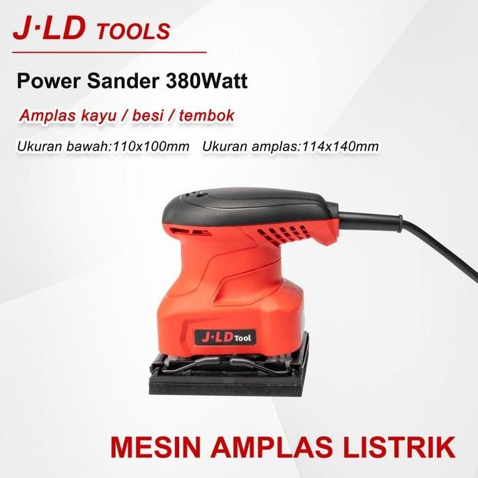 J.Ld Mesin Amplas Kayu Listrik 4510 Finishing Sander Palm Sander Untuk Amplas Kayu, Besi Dan Tembok 