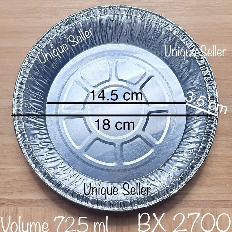 [Isi50] Aluminium Foil Bulat 18 cm BX 2700 Bestfresh / Alufoil Tray RX 725 Best Fresh / Aluminium Fo