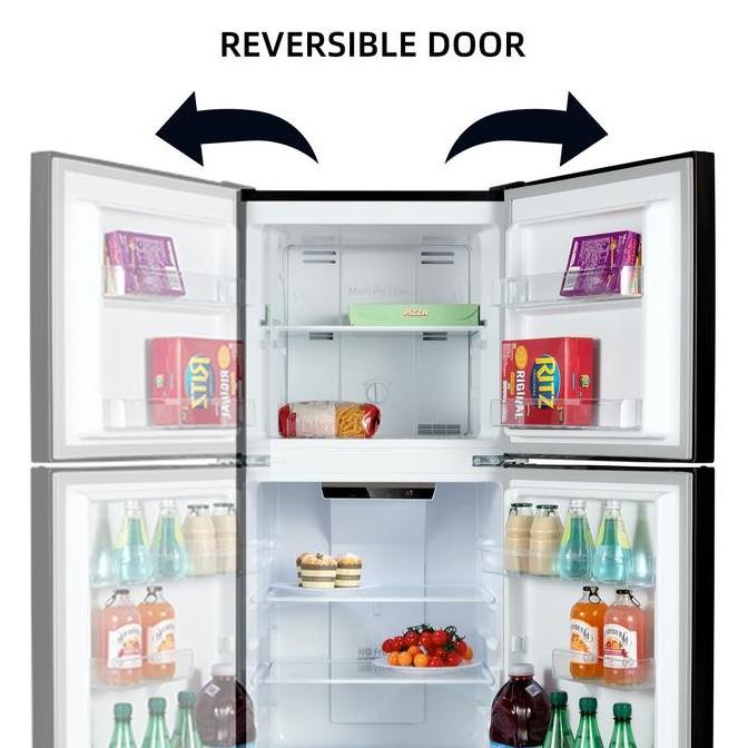 Promo Changhong Kulkas Lemari Es 2 Pintu Inverter No Frost Refrigerator Kapasitas 220 Liter - Ftm285
