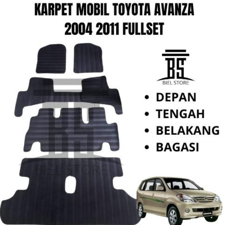 Karpet Mobil Avanza 2004 2011 fullset alas kaki matras karet mobil Avanza 2007 2008 2009 2010 2011 k