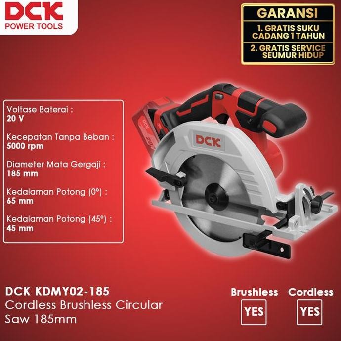 Sale Dck Kdmy02-185 Cordless Brushless Circular Saw 185Mm