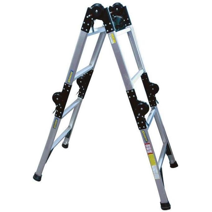 Sale Tangga Lipat Aluminium Adjustable 5M Krisbow Kw0100606