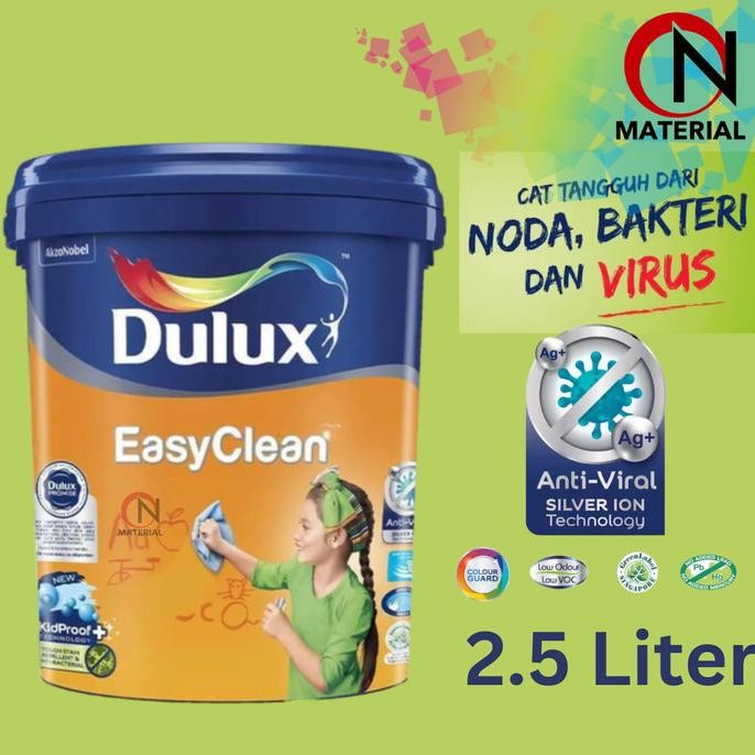 Murah Cat Dulux Easy Clean 2.5L / White 1501 / Putih