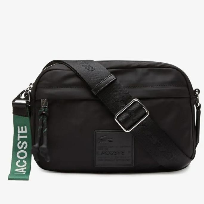 TAS SELEMPANG WANITA LACOSTE Signature Patch Crossover ORIGINAL