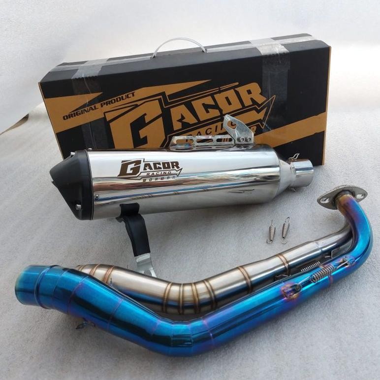 Knalpot racing standar racing ORI GACOR inlet 50  for matic Aerox155  vario125/150 led/new,pcx 150/1