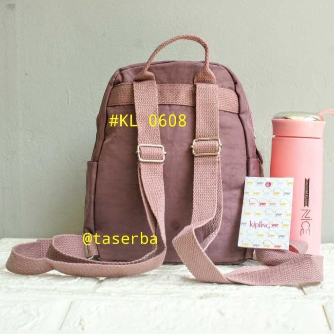 Ransel Fashion Wanita Kipling Mini KL 0608 Tas Boneka Kecil Sage pink
