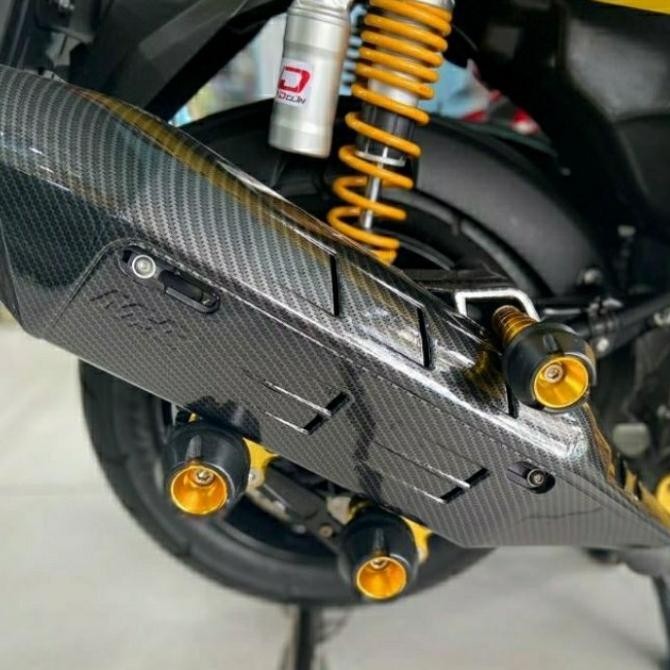 tutup Cover knalpot New Nmax 2020/2021Tutup knalpot Nmax old Carbn mhr