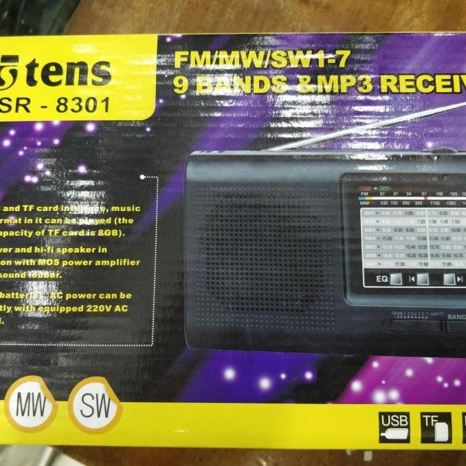 Promo Radio Tens Tsr 8301 Fm/Mw/Sw1-7
