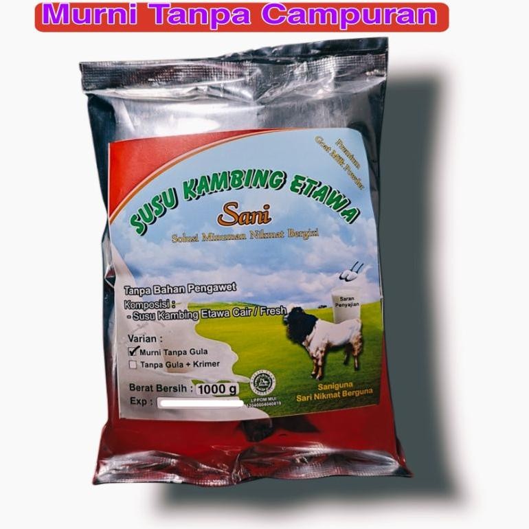 

Susu kambing etawa TANPA GULA 1000g almunium foil
