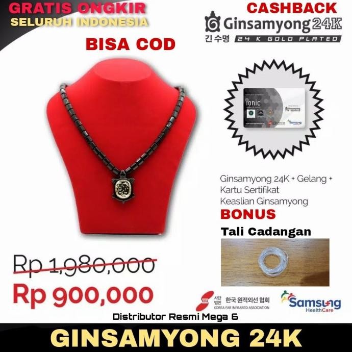 Big Promo  Ginsamyong 24K Dijamin Resmi Dan Original 100 %