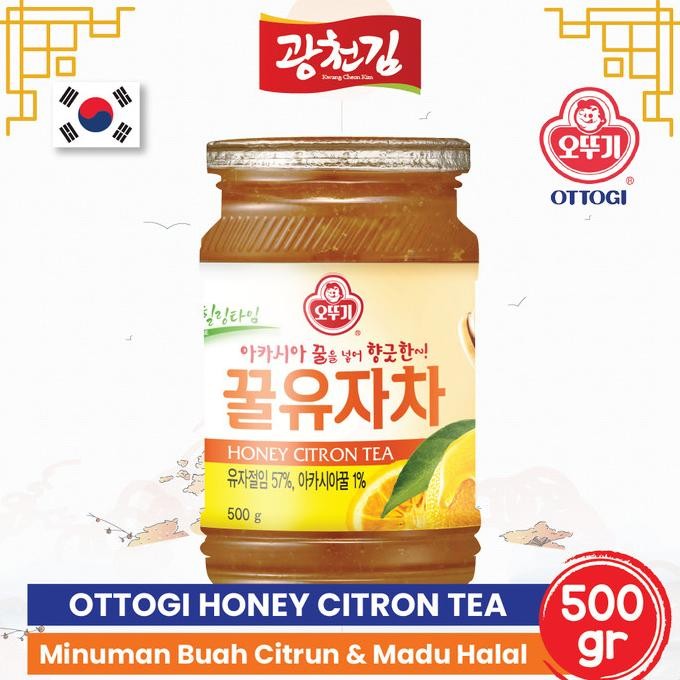 

Ottogi Honey Citron Tea 500G/Teh Jeruk Madu Korea Asli Korea Promo