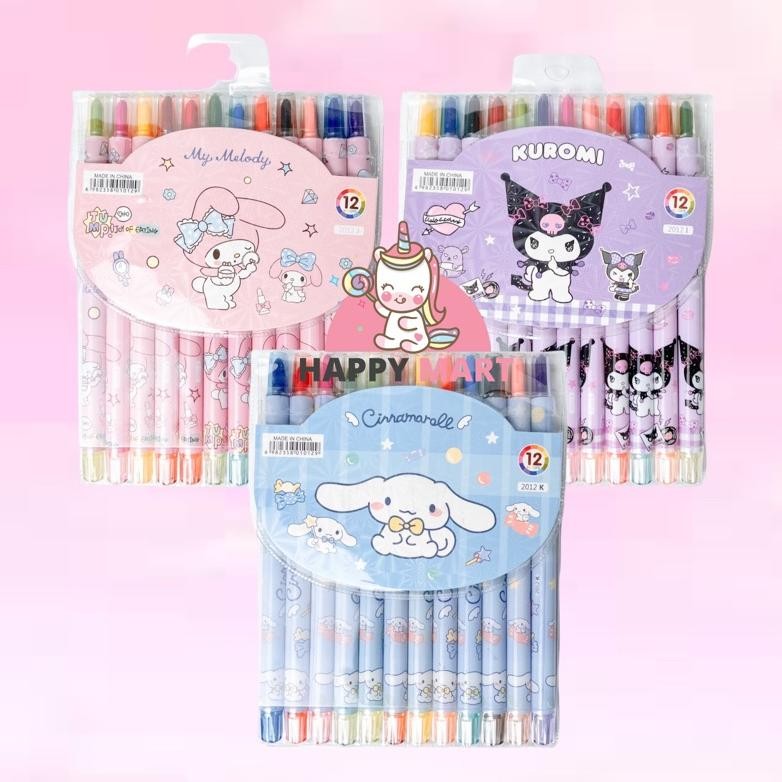 

NEW CRAYON PUTAR 12 COLLORS GOOD PRODUK SIAP KIRIM