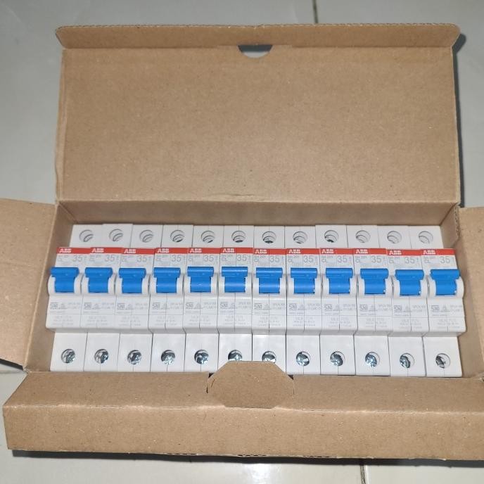 Mcb Abb Original Sni Pln 100% 1Phase 2A 4A 6A 10A 16A 20A 25A - Asli