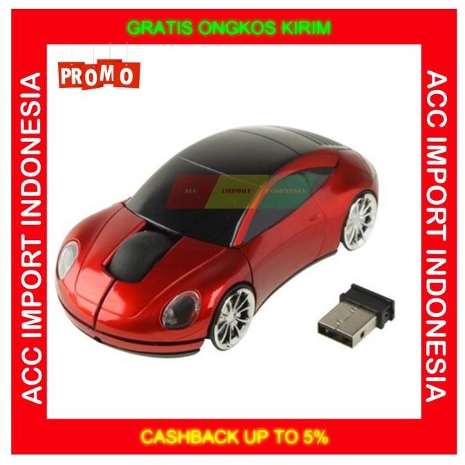 Mouse Wireless Karakter n Lucu Mobil Mouse Bluetooth PC Laptop
