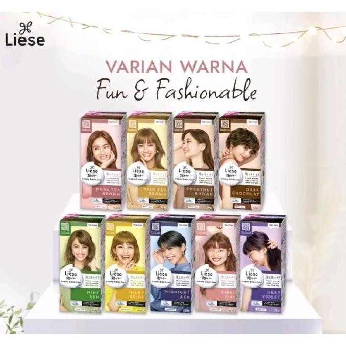 Liese Creamy Bubble Color - Semir Rambut Liese - Cat Rambut Liese Liese - Bubble hair color liese da