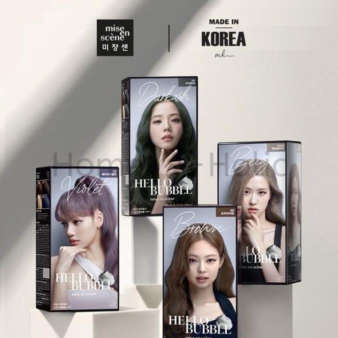 Mise En Scene Hello Bubble Hair Coloring Bleach Dye Pewarna Cat Rambut Korea - Ready Warna Sesuai Va