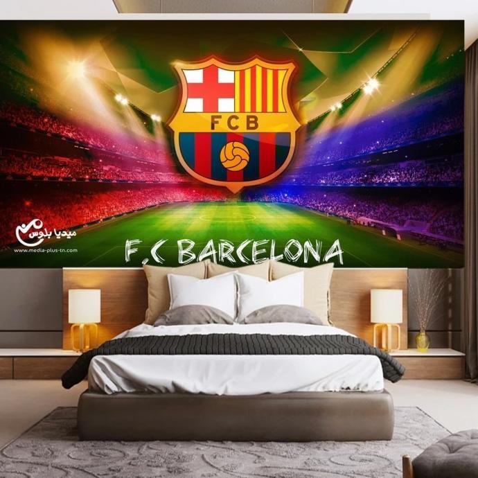 Wallpaper 3D Wallpaper Custom Wallpaper Dinding Club Bola - Asli