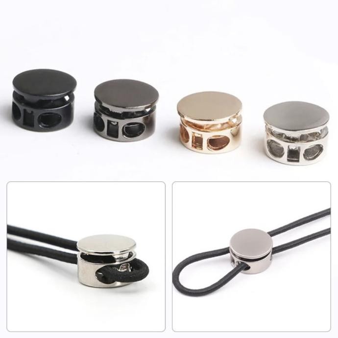 ready  12pcs Stopper Ujung Bandul Tali Besi Rose Gold Ring