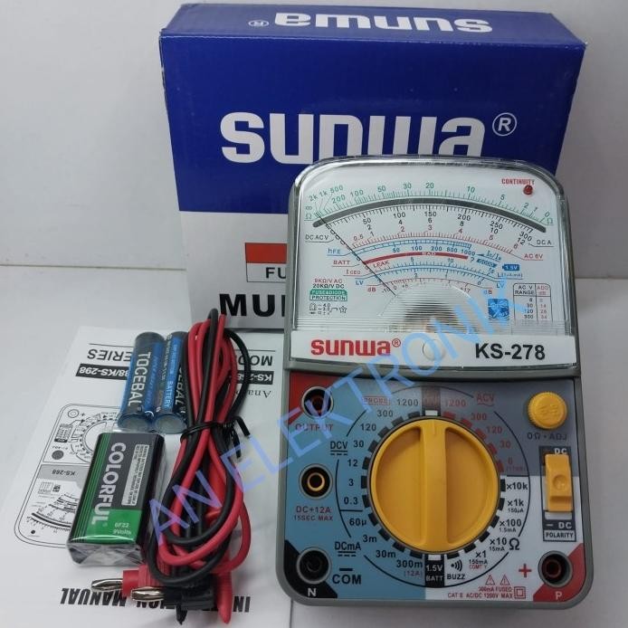 Multitester Analog SUNWA KS-278 Multitester Original murah