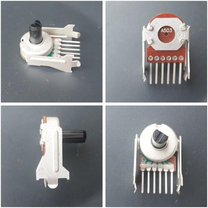 Terbaru ( POTENSIO SISIR 6P ) Potensiometer Dual A503 B503 503 Audio Speaker Penguat Potensio meter 