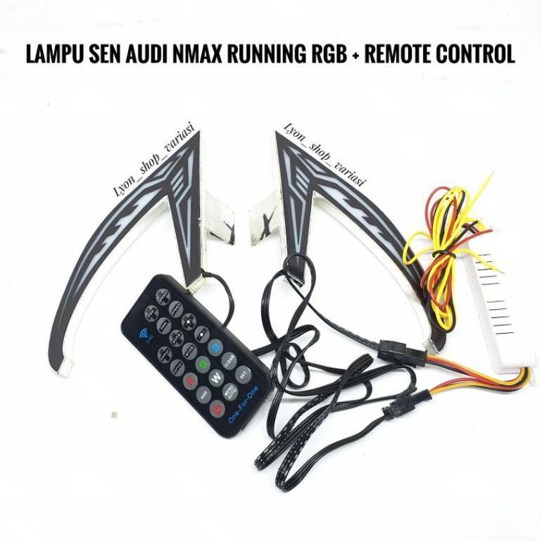 Lampu Sen Alis Audi Nmax RGB Running Plus Remote Control