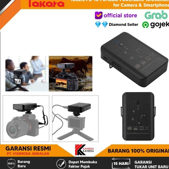Takara PB-10 Portable Powerbank 10.050mAh for Camera & Smartphone