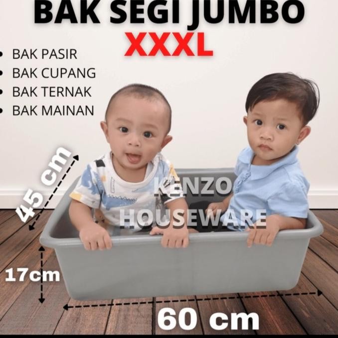 Bak Segi Abu Taiwan| Bak Segi Jumbo| Box Pasir | Baskom Segi Bak Besar
