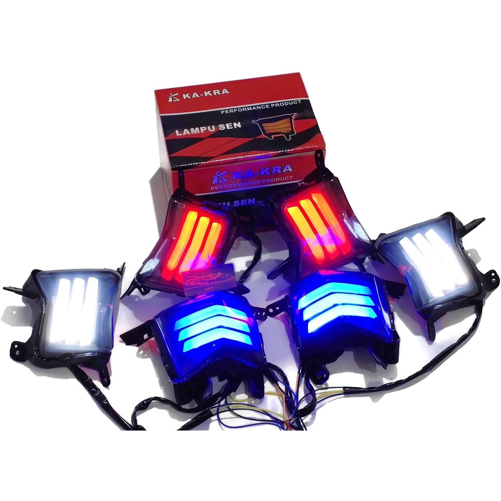 Lampu Sen Nmax Lampu Sein Nmax Sen Nmax Old Depan Led Variasi Plus Senja Biru Merah Putih