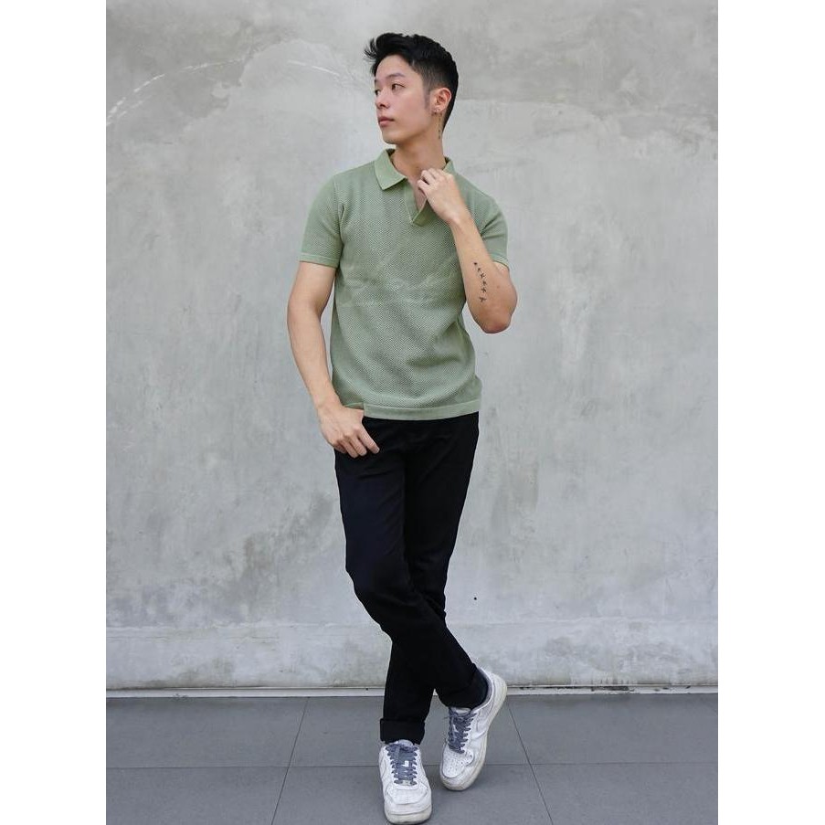 Sale Kale Louvre / Polo Shirt Pria / Atasan Kaos Polo Rajut Pria / Kaos Pria / Baju Kaos Pria