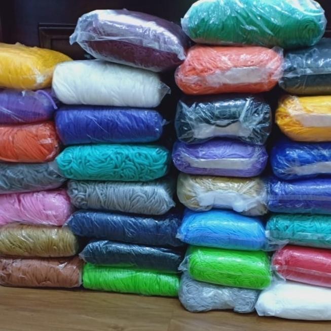 

ready !!! Tali Kur Merah Cabe 2mm per bungkus besar. 9 ons / 900 gram