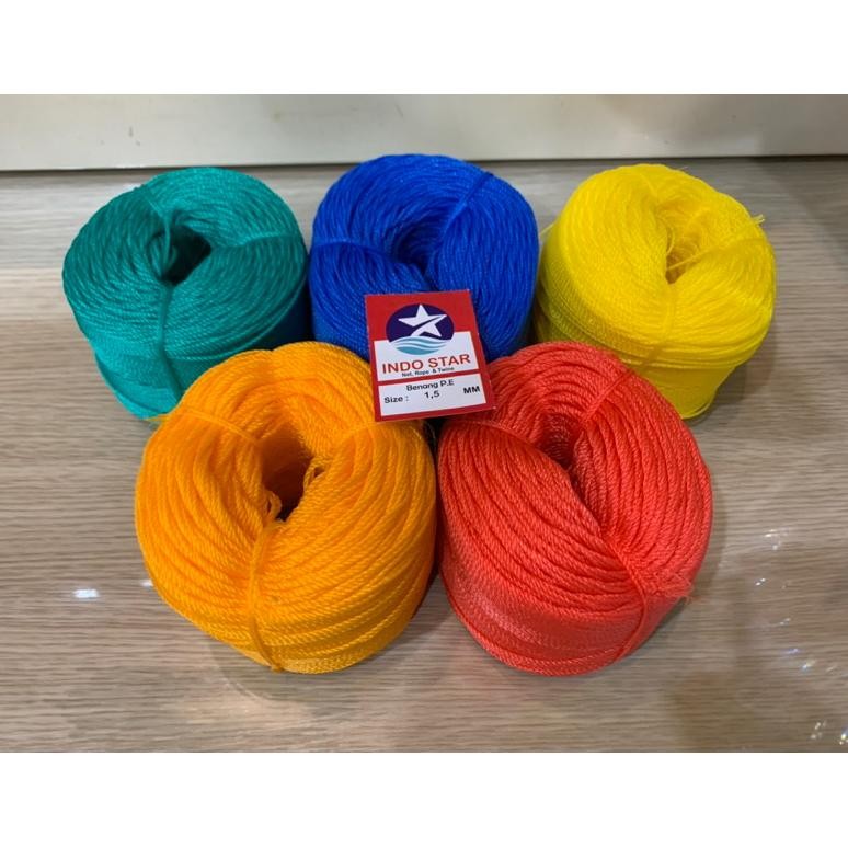 

Tali Tambang Pe 1,5 Mm / Tali Tambang Kecil 1,5 Mm / Tali Tambang +-209 Meter
