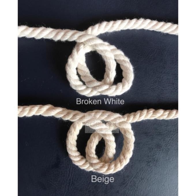 ready  Tali Katun Macrame Natural uk 8mm twist