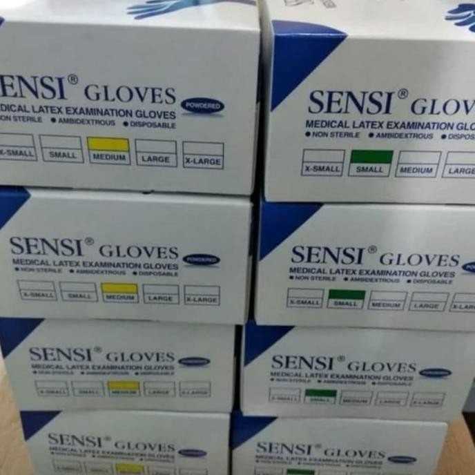 Sensi gloves/ sarung tangan karet/ sarung tangan steril sensi gloves