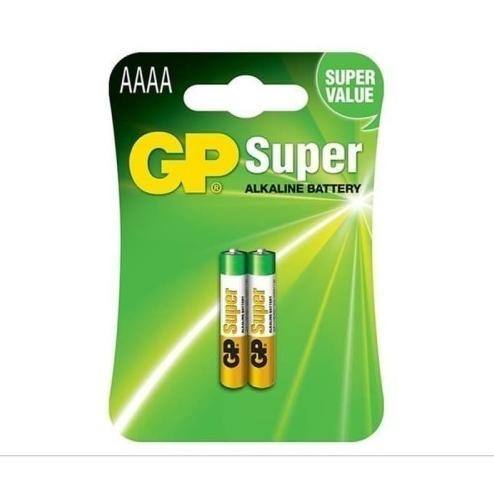 Terlaris Baterai Gp Super Alkaline Aaaa / A4 E96 1.5V Isi 2 Batre Pen Stylus