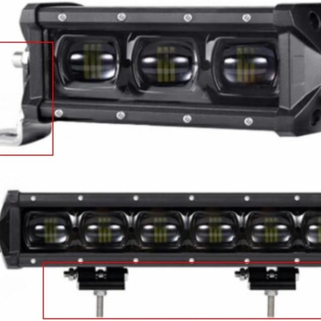 LED BAR OFFROAD LIGHT BAR BLEKPANTOM 60CM WATERFROP LED 9D