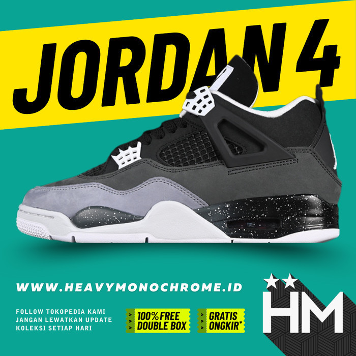 Jordan 4 Retro Fear Sneaker FQ8138-002 (Size 36-47.5)